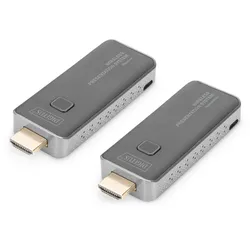 DIGITUS DS-55319 Wireless Presentation System, 50 m Dongle, bis 16 zu 1,Full HD, Mobile Screen Sharing