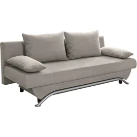Jockenhöfer Schlafcouch Kunstleder 2-Sitzer Grau