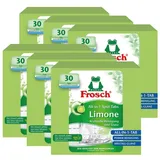 FROSCH Frosch All-in-1 Spülmaschinen Tabs Limone 30 Tabs - Kristall-Glanz (6e Spülmaschinenreiniger