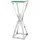 Casa Padrino Luxus Beistelltisch / Säule Edelstahl Silber 35 x 35 x H. 101 cm - Designer Tisch Möbel