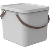 Rotho Albula Aufbewahrungsbox 40l mit Deckel, Kunststoff weiss, Nicht zutreffend