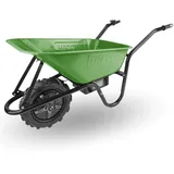 Extol Craft elektrische Schubkarre mit Akku, 500 W, 80 L Mulde & 150 kg Traglast, leistungsfähige Motorschubkarre, Offroad-taugliche Akkuschubkarre, mit Zwei 12V Blei Batterien