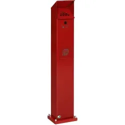 VAR Abfallsammler-/Aschersäule SG 115 3954 , Farbe: feuerrot