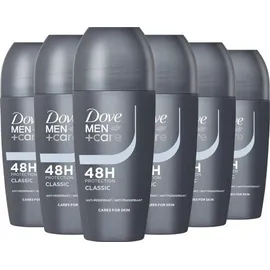 Dove Men + Care Classic Deodorant Anti Transpirant Roll-On 6 x 50 ml