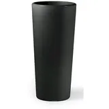 VECA Quadratische Clou-Vase mit Übertopf Schokolade - 85 cm