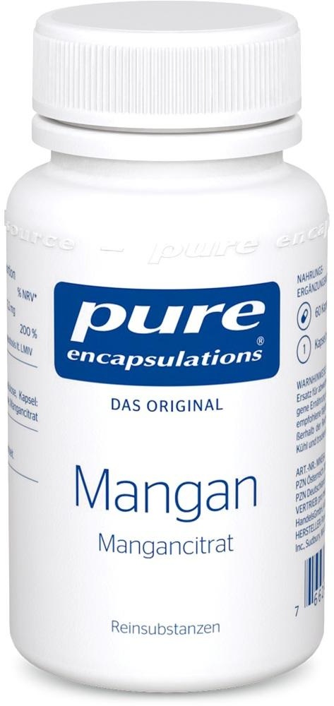 Pure Encapsulations Mangan Mangancitrat 60 ST