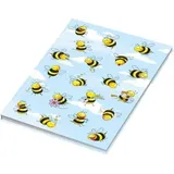 RNK 46492 Notizbuch/Kladde"Crazy Bees", blanko, DIN A5, 96 Blatt, 70 g/qm
