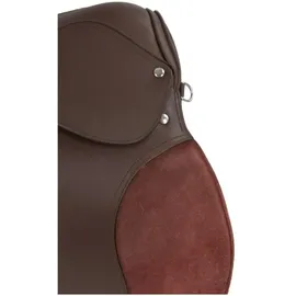 Covalliero Sattelset Haflinger 17,5 Zoll Kammerweite 34,5cm Gurt 125cm Braun