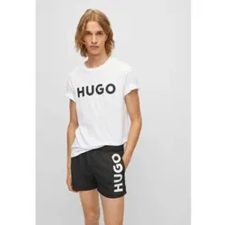 HUGO für Herren. 50467556 T-Shirt Dulivio weiß (XL), Lässig, Baumwolle, Kurzarm, Nachhaltig