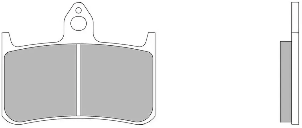 Nissin Premium A0030 2p-203ns Semi-gesinterte Bremsbeläge - Multicolor - One Size