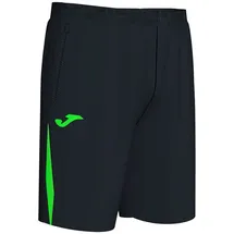 Joma Championship VII Shorts Kinder Schwarz/Grün Fluor 116