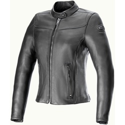 Alpinestars Tory, Lederjacke Damen - Schwarz/Schwarz - XL
