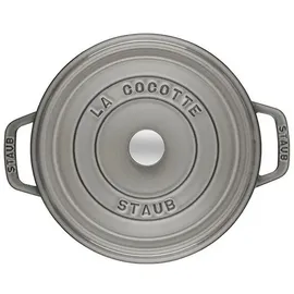 Staub Cocotte 26 cm rund graphitgrau