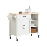 SoBuy Kücheninsel Weiß FKW103-WN