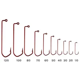 VMC Barbarian 5150 Texas-haken 100 Einheiten - Red - 3/0