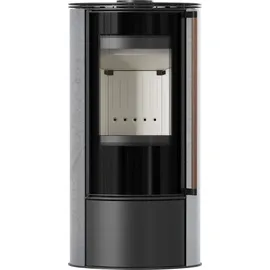 Kratki Erik Ø150 Stahl Grey Satin/Jatoba Holz