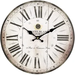 Wanduhr AMBIENTE HAUS "Antik Wanduhr 28cm", braun, B:28cm H:28cm T:5cm, Wanduhren