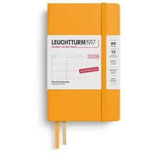 Leuchtturm1917 Wochenkalender Pocket A6 2026, 12 Monate, Rising Sun,