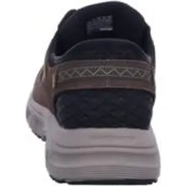 SKECHERS Oak Canyon Consistent Winner Slip-InTurnschuhe, Brown Leather/Textile/Synthetic/Black Trim, 48.5 EU