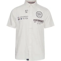 Kurzarmhemd FQ1924 "Kurzarmhemd FQRontus", Herren, Gr. XXL, rot (cloud dancer), Obermaterial: 100% Baumwolle CO., casual, regular fit normal, Kurzarm, Hemden