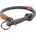 Be Zug-Stopp-Halsband dunkelgrau/braun M