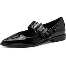Marco Tozzi Damen 2-22128-45, Ballerina, Black Patent, 38