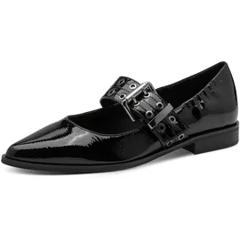 Marco Tozzi Damen 2-22128-45, Ballerina, Black Patent, 38