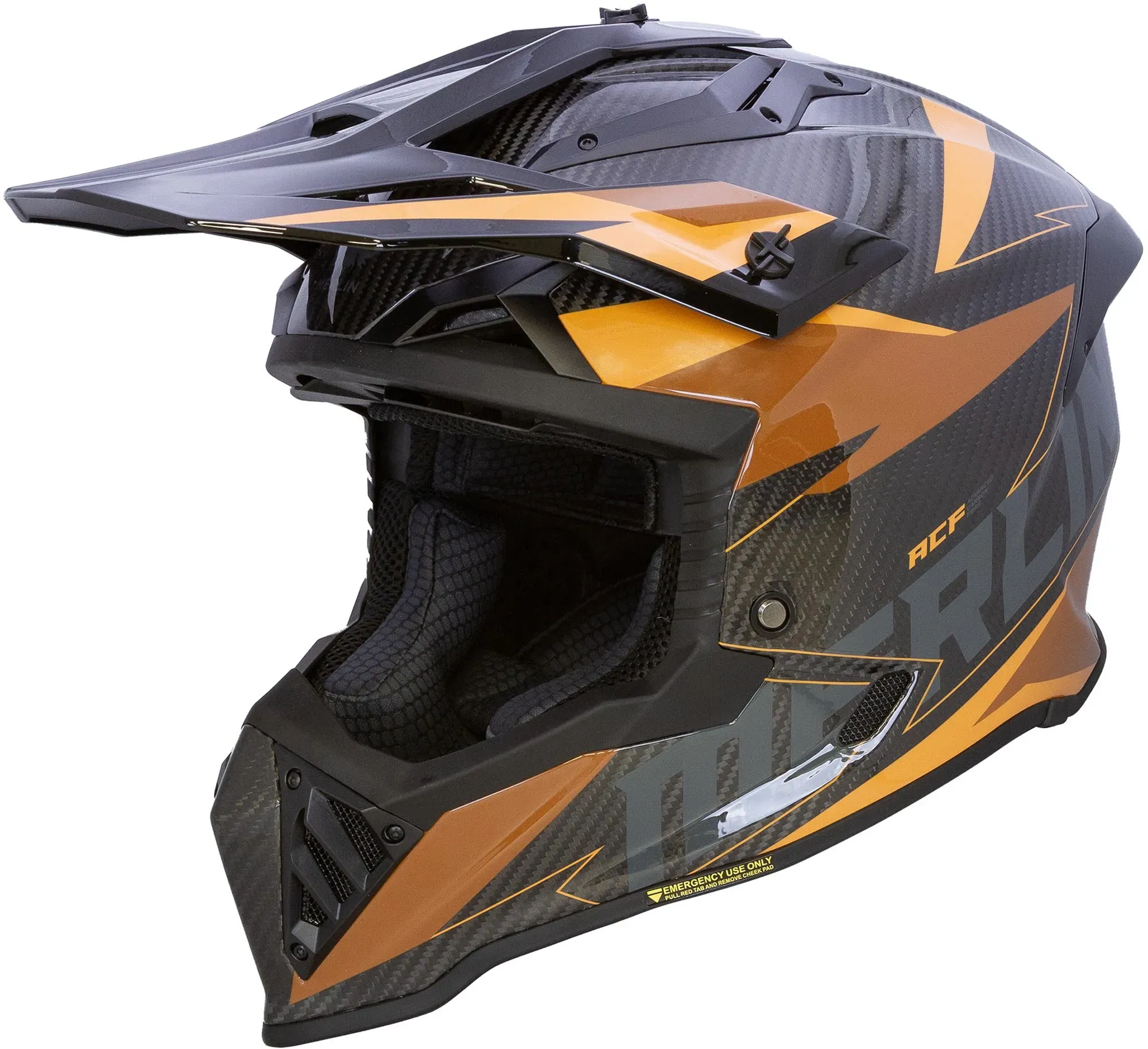 Merlin Recon Code Gloss Carbon Motocrosshelm, L Voorman