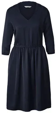 Tchibo - Kleid aus fließender Webware - Dunkelblau - Gr.: 38 - blau - 38