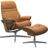 Stressless Relaxsessel Sunrise Kaltschaum 83 x 105 x 74 cm Braun mit Cross Base