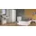 Parisot Jugendzimmer-Set Pirouette, (Kinderzimmer Komplett-Set in weiß, 5-teilig), inklusive Grau und Rosa Absetzungen weiß