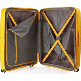 American Tourister Soundbox 4-Rollen Cabin 80 cm / 131 l gelb/gold