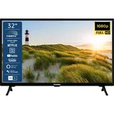 TELEFUNKEN XF32SN550S 32 Zoll Fernseher / Smart TV (Full HD, HDR, Triple-Tuner) - Inkl. 6 Monate HD+ - Schwarz