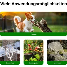 Wiltec Volierendraht 1 x 10 m, Hasendraht mit 6,3 mm Maschenweite sechseckig, Kaninchendraht Stahl verzinkt, wetterfester Hühnerdraht für Gehege