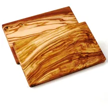 dasolivenholzbrett 2er Set Frühstücksbrett rechteckig 30cm