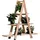 Promadino Blummentreppe Holz 101 x 31 x 113 cm beige