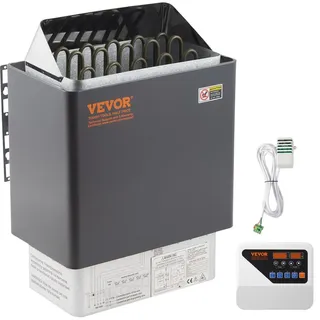 VEVOR Saunaofen 9 KW, Sauna Elektroherd 380 V - 415 V, Edelstahlsaunaofen 20 kg Saunasteine, Elektrischer Saunaofen 2 Modi (Temperatur, Zeit), mit ...