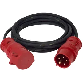 PCE CEE-Verlängerung 5-polig 16A H05RR-F5G1,5 5m rot