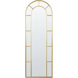 Wandspiegel CROSSES 60 cm 170 cm Metall Gold