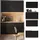 Vicco Küchenzeile Fame-Line 140 cm Schwarz gestreift/Goldkraft Eiche