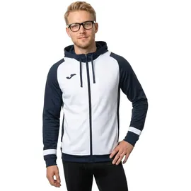 Joma Lider Kapuzen-Trainingsjacke Herren Weiß/Marineblau M
