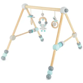 Bieco Spieltrapez Baby-Gym aus Holz höhenverstellbar | Elefant