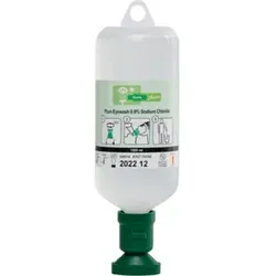 PLUM Eyewash 0,9 % sodium chloride 1000 ml, m.Staubkappe