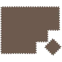 LittleTom Puzzlematte Uni Braun, 20 Teile braun