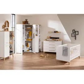 Paidi Eckregal Weiß, Eiche, Holzwerkstoff, 40.2x206x64.2 cm, Blauer Engel, Goldenes M, Arbeitszimmer, Büroregale, Bücherregale