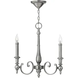 Yorktown Kronleuchter mit 3 Lichtern, Antik-Nickel - HK-YORKTOWN3