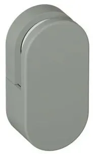 Hewi 477 Spiegelhalter 477.01B10095 30x60x18mm, flach, 2 Stück, matt, felsgrau