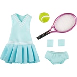 Käthe Kruse 0126866 Luna Tennis Outfit, hellblau