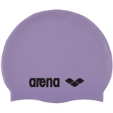 Arena Unisex – Erwachsene Classic Silicone Badekappe, Parma/Black, Einheitsgröße EU