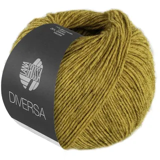 LANA GROSSA Diversa | Leichtes Baumwoll-Mischgarn mit zartem Melange-Effekt | Handstrickgarn aus 74% Baumwolle & 26% Viskose | 50g Wolle zum Stricken & Häkeln | 210m Garn FB 26
